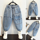 Toddler Boys Pants Children's Spring and Autumn Jeans