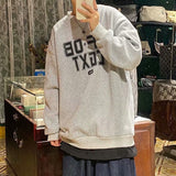 Men Sweatshirts Sweater Men's Loose round Neck Autumn Printing