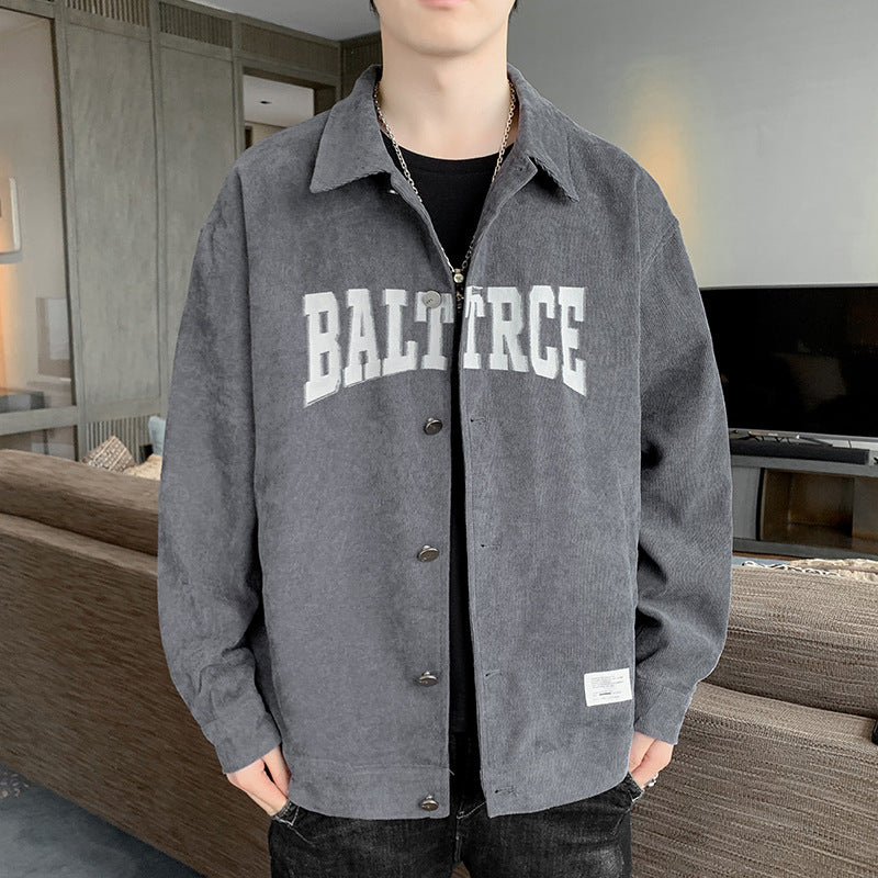 Baggy Jacket Men's Spring and Autumn Jacket Retro Casual Jacket