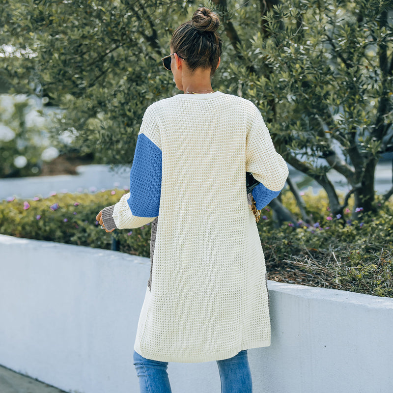 Women's Fall Outfits Sweater Women's Mid-Length Autumn and Winter Knitwear Cardigan Coat