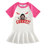 Fgteev Summer Cartoon Half Sleeve Girl Dress