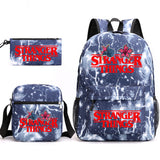 Stranger Things Hellfire Club Backpack Stranger Things Backpack Three-Piece Set for Students