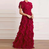 Lady Gaga Dress Vintage Court Style Flounce Stitching Dress
