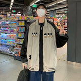 Cream Color Varsity Jacket Baseball Uniform Jacket