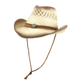 Straw Cowboy Hats Western Cutout Straw Cowboy Hat Beach Hat