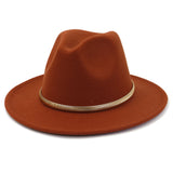 Cowboy Hats Autumn and Winter Men's and Women's Woolen Hat Fedora Hat