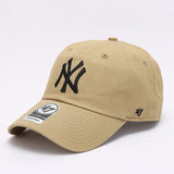 Dodgers and Yankees Baseball Cap 47brand Baseball Cap Female Dark Gray Soft Top Embroidery Hip Hop Male Hat