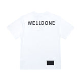 We11 Done T Shirts We11donelogo Letter Printing Summer Casual Men and Women Same Style