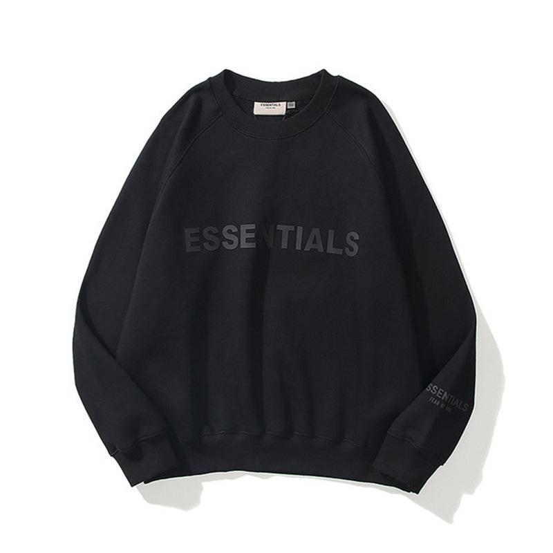 Fear Of God Fog Sweatshirt Essentials Double Line Brushed Hoody Tide Brand Letters
