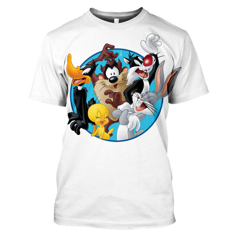 Bugs Bunny Shirt T-Shirt Summer Men'S T-Shirt Printed Loose Casual