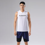 Sweat Wicking Shirt T-shirt Men's Hooded Sports Vest Workout Top