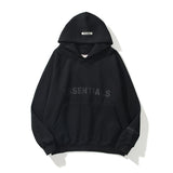 Fear Of God Fog Sweatshirt Essentials Double Line Brushed Hoody Tide Brand Letters