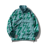 Yellow Varsity Jacket Stand Collar Outerwear Top Half Zipper Drawstring Hem Color Matching Spring Jacket