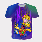 Homer Simpson Shirt Summer Digital Printing Men's Casual Short Sleeve