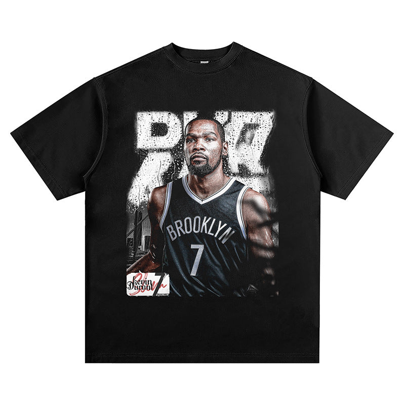Kevin Durant Shirt Kevin Durant Printed Short-Sleeved T-shirt Loose Men and Women