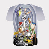 Bugs Bunny Shirt Spring/Summer Men's Short Sleeve Printing 3D