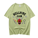 Stranger Things Hellfire Club T Shirt T-Shirt Stylish Loose Short Sleeve