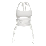 Music Festivals Rave Outfits Girls Tops Summer Women 'S Fashion Sexy Slim Back