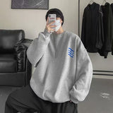 Men Sweatshirts Sweater Men's Loose round Neck Spring and Autumn Clothes