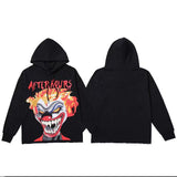 After Hours Vlone Hoodie Clown Big V Terry Hooded Sweater