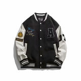 Jock Jacket Embroidered Baseball Uniform Men's Autumn and Winter Loose Retro Student Couple Jacket