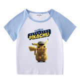 Children Pokemon Pikachu T Shirt Summer Clothing Short Sleeve T-shirt Leisure Sports