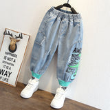 Toddler Boys Pants Boy Cartoon Jeans Baggy Jogger Pants