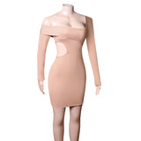 Winter Formal Dresses Knitted Dress Temperament Midriff Outfit Bandage Dress
