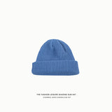 Toboggan Hat Female Autumn Winter Solid Color Woolen Hat Female Knitted Hat
