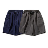 Men Shorts Summer Men's Solid Color Casual Pants Retro Loose Shorts