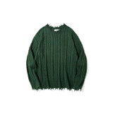 Mens Fall Outfits Cable-Knit Sweater Men's Loose Couple Sweater Sweater Solid Color Top