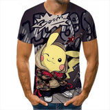 Men and Women Pokemon Pikachu T Shirt 3D Digital Printing Men's Summer T-shirt