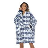 Hoodies Blankets Koala Pattern Hooded Suede Casual Lazy Blanket
