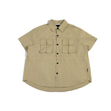 Men T-Shirt Summer Men's Lapel Shirt Casual Retro Short Sleeve