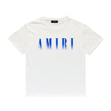 Amiri T Shirt Gradient Letter Flower Casual Short Sleeve T-shirt