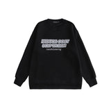 Preppy Aesthetic Sweatshirt Crew Neck Pullover Sweatshirt Loose Casual