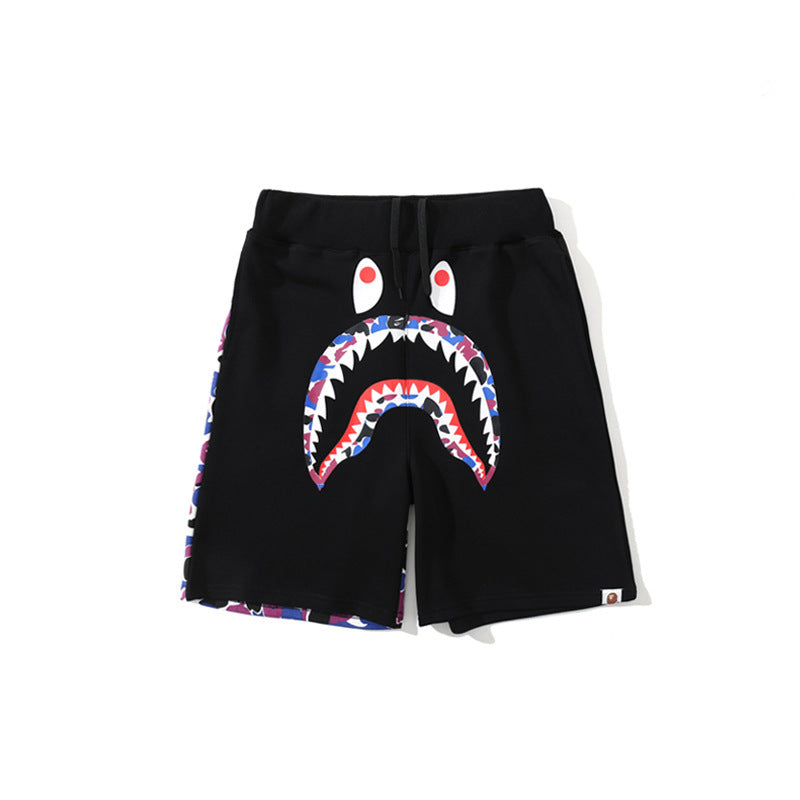 WGM Closing Camouflage Stitching Contrast Color Shorts Men's Fifth Pants Casual