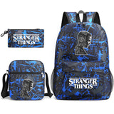 Stranger Things Backpack Pencil Case Shoulder Three-Piece Set