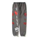 Kanye West Sunday Service Pant Autumn and Winter Cotton Distressed Rose Sports Leisure