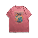 Oversized 90S T Shirt | Vintage Beach Surfing Printed Men's T-shirt