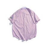 Baggy Baseball Jersey Printed Cardigan Short Sleeve Baseball Uniform Loose Casual