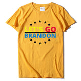Let's Go Brandon T Shirt Printed Short-Sleeved T-shirt Women's Loose Cotton Top
