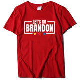 Let's Go Brandon T Shirt Letter Print Short-Sleeve T-shirt Women's Top