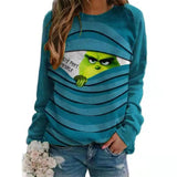 Grinch Hoodie 3D Printing Casual Sweatshirt Women