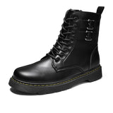 Men's Martin Boots Autumn and Winter Black Men's Leather Boots