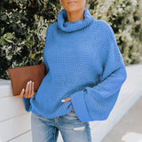 Women Fall Outfits Fall and Winter Outer Wear Turtleneck Long Sleeve Knitted Sweater Women's Loose
