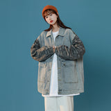 Jock Jacket Autumn Men's Denim Coat Denim Clothing Workwear Couple Denim Clothes Jacket Loose Top