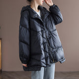 Women Winter Coats Puffer Jacket Down Coat Autumn and Winter Light White Duck Down Hooded Down Jacket Women