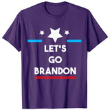 Let'S Go Brandon T Shirt Printed Short Sleeve Round Neck T-Shirt