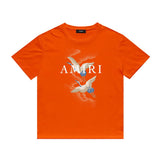 Amiri T Shirt Casual Hip Hop round Neck Short Sleeve T-shirt